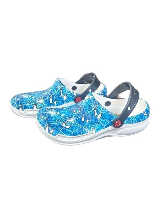 CROCS Shoes - Crocs Bistro Graphic Marvel Spider-Man Slip Resistant Clogs Blue White, 6M 8W